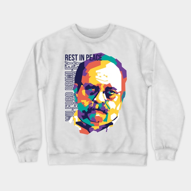 Rest In Peace Wilford Brimley on WPAP Crewneck Sweatshirt by pentaShop